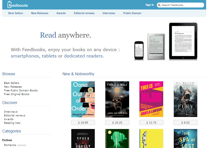 websites for free ebooks