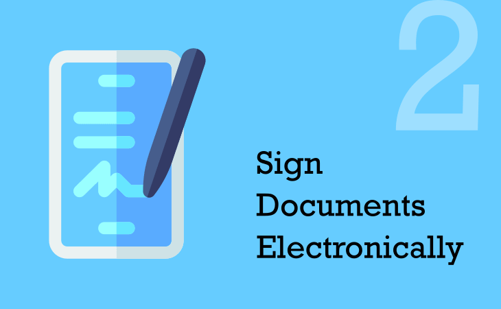 Sign documents online
