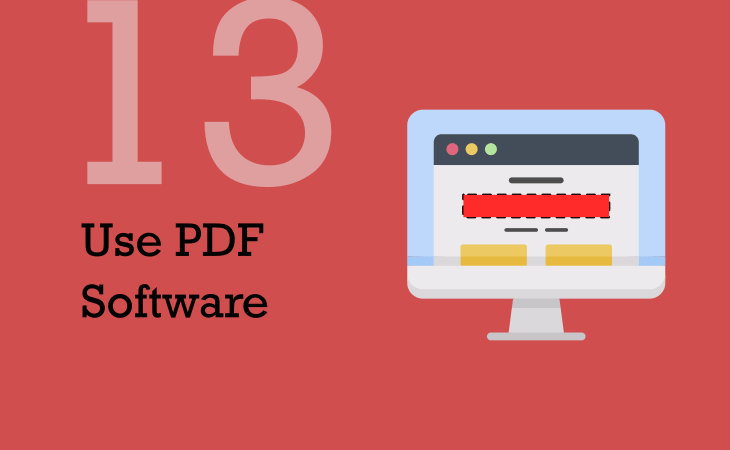 Use PDF software