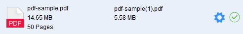 Cisdem PDF compressor results