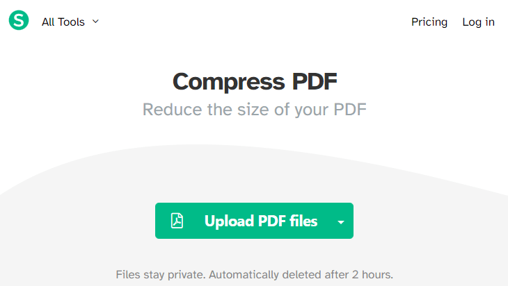 Sejda compress PDF