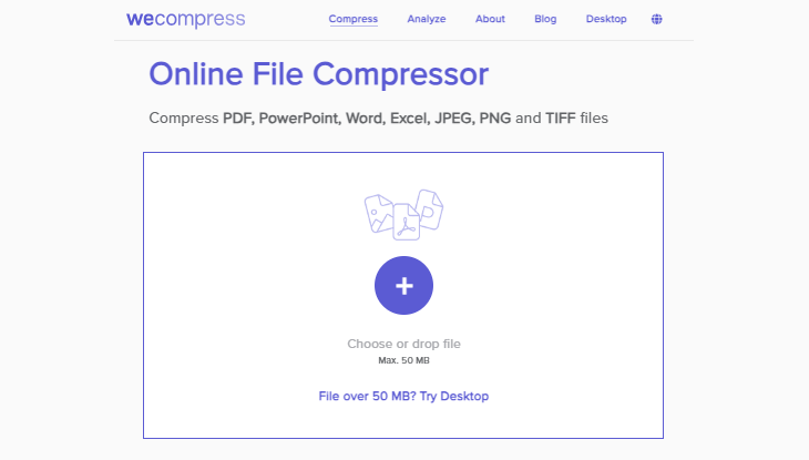 WeCompress PDF compressor