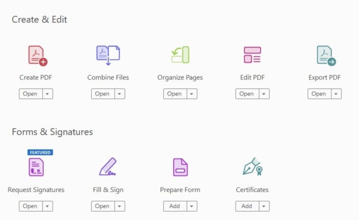 Select Combine Files in Adobe DC Pro