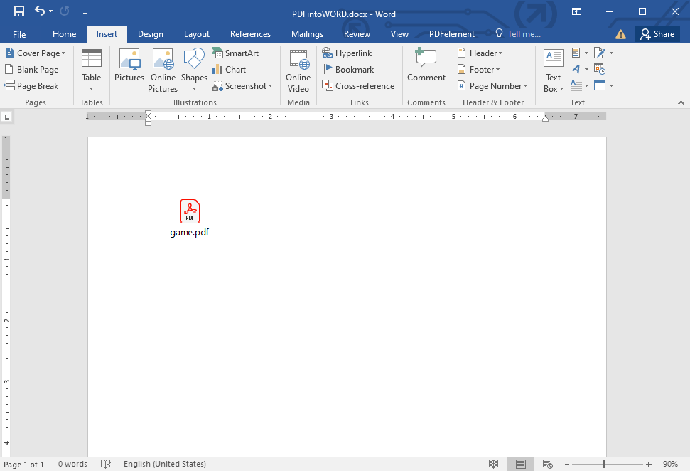 How to Insert a PDF Into Word