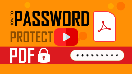 How to password protect PDF video tutorial