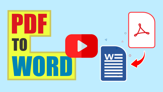 How to convert PDF to Word video tutorial